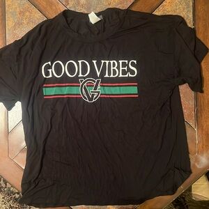 Good vibes size medium tee